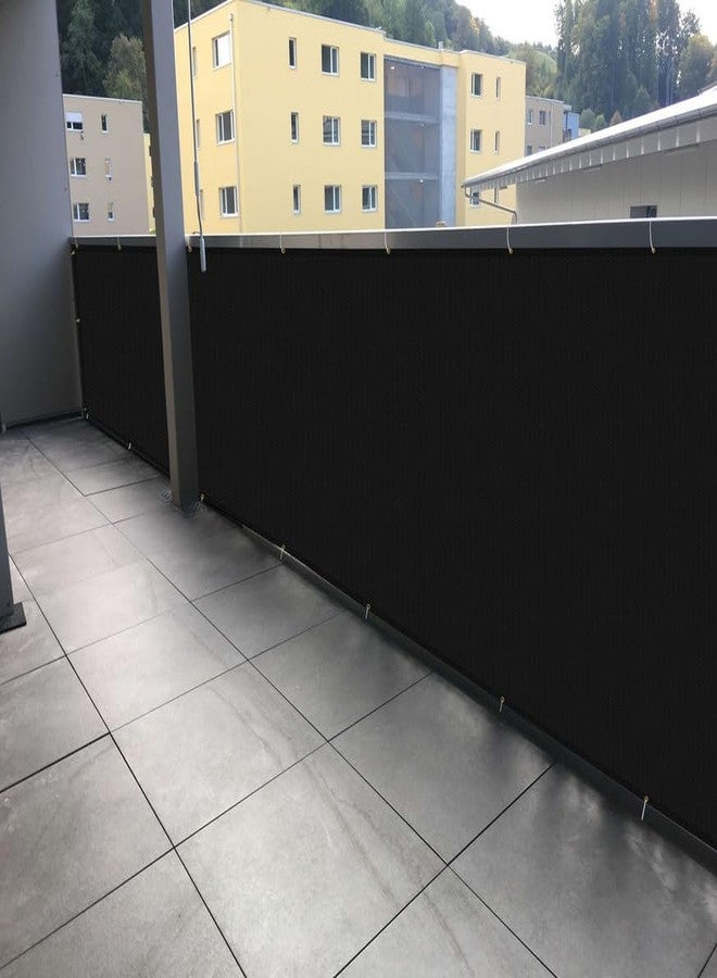 GREEN DECOR HDPE Fabric Self Fold Baby Kids Safety Net Protector for Balcony & Staircase Railing Guard,Balcony Stairway Net Baby Safety Products for Indoor&Outdoor(Black Color, 1X8 MTR) - Image 2